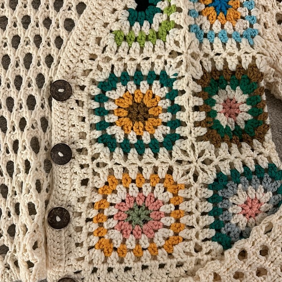 CROCHET CARDIGAN - Picture 2 of 3